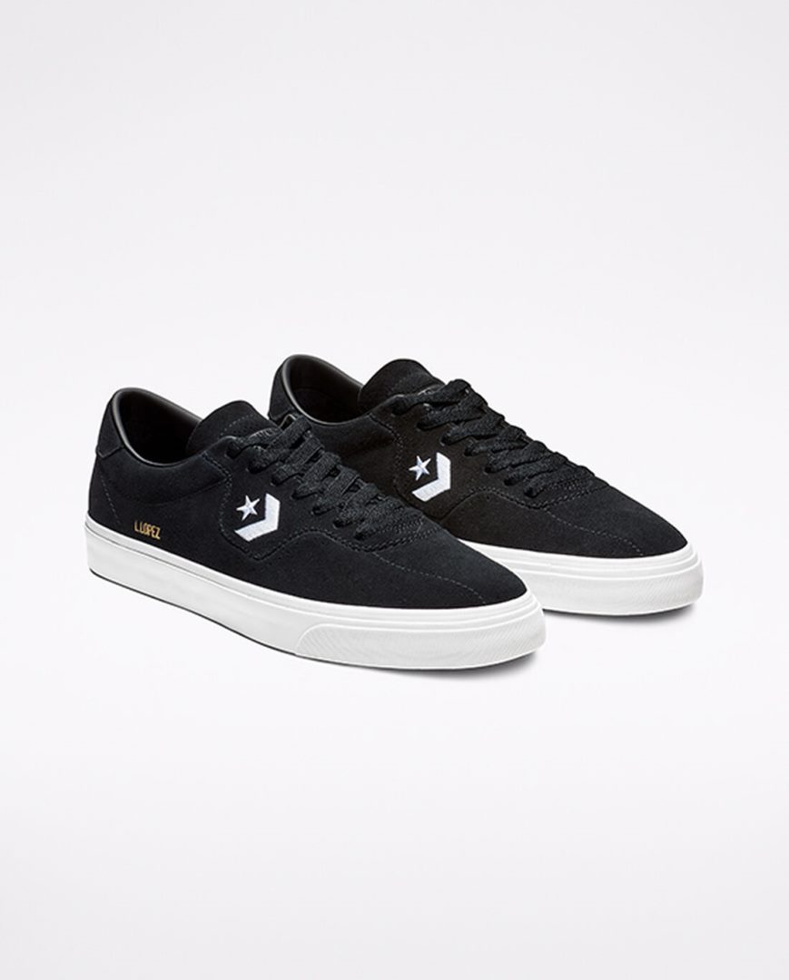 Women's Converse CONS Louie Lopez Pro Skate Shoes Black / White | AU 54E9CH